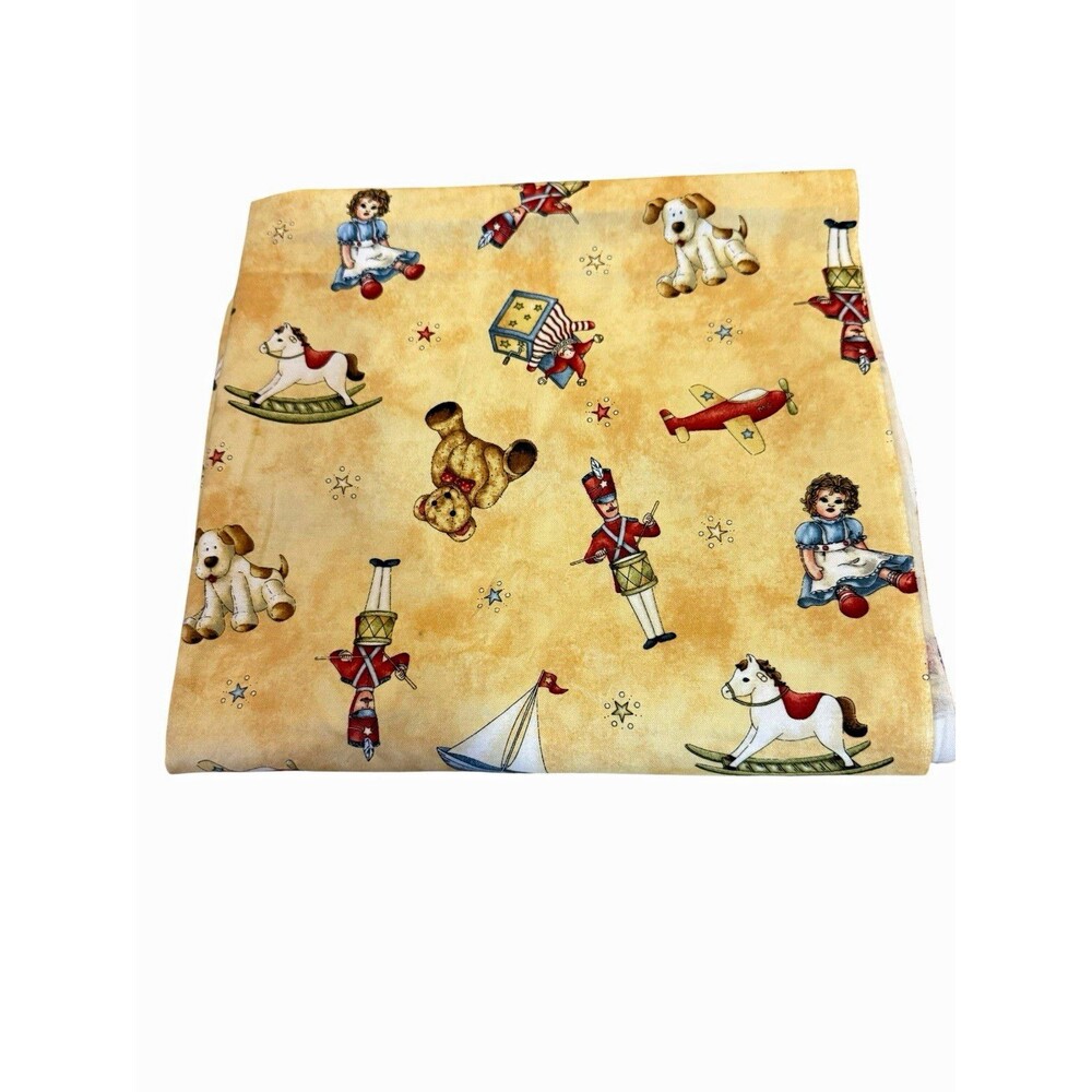 Maywood Studio Ho Ho Ho Christmas Toy Fabric Kris Lammers 35x42 Cotton